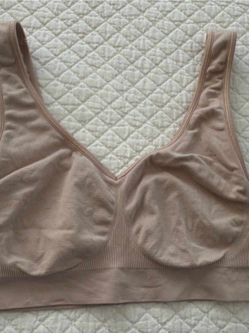 Bali Nude Beige Seamless Comfort Bra Bralette L
